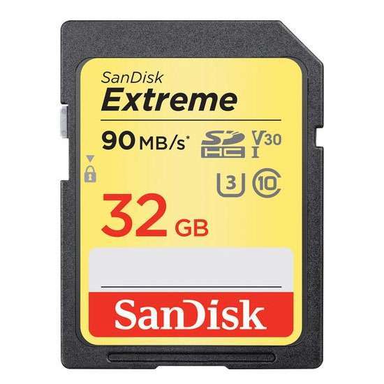 کارت حافظه سندیسک Sandisk SD extreme 32 GB 90 MB/S 600X