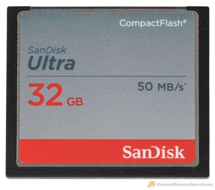 کارت حافظه سندیسک CF Ultra 32GB/50(MB/s)/333X