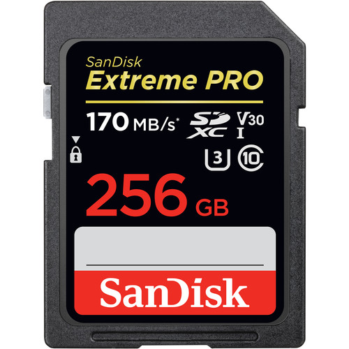کارت حافظه سندیسک Sandisk SD 256 GB Extreme Pro 170MB/S