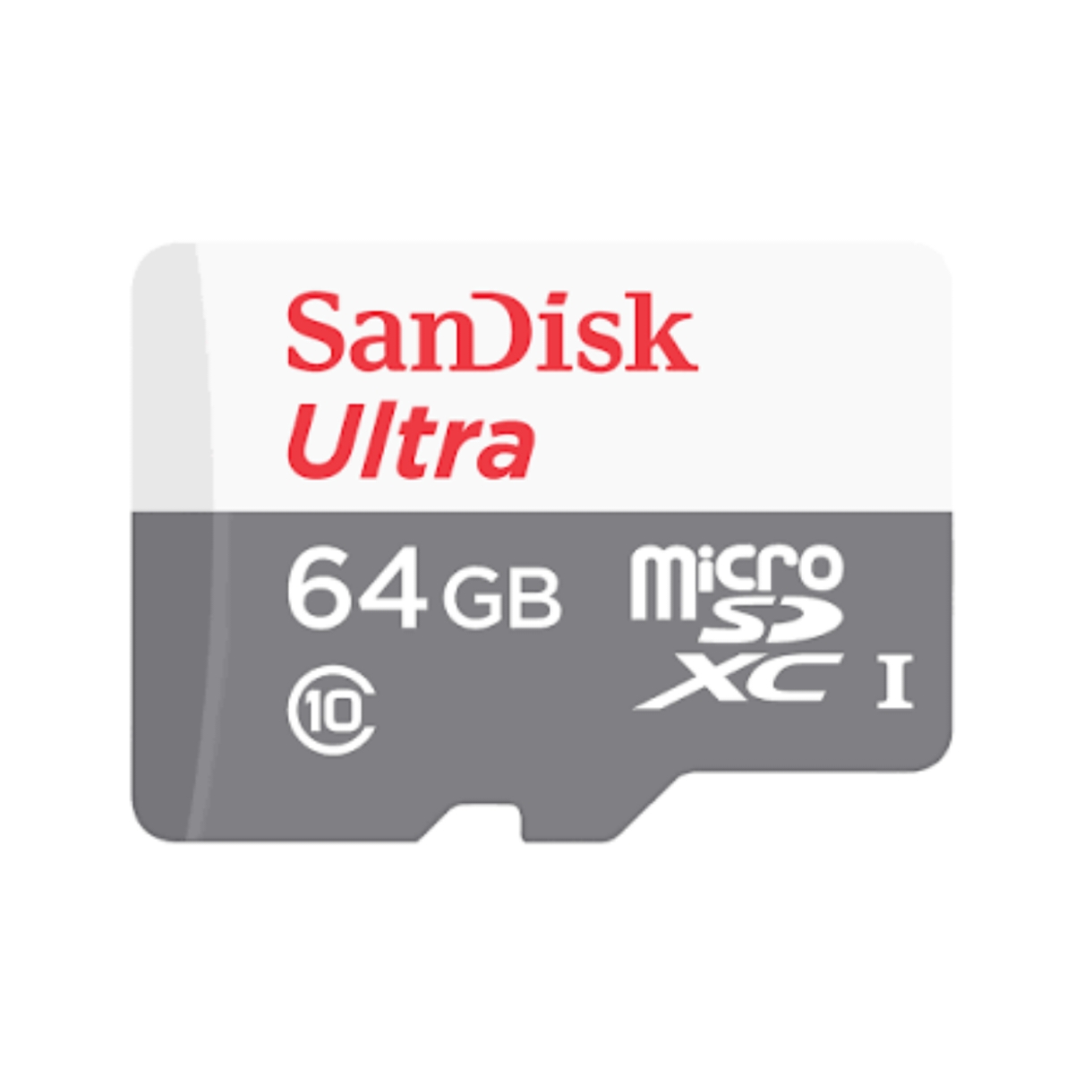 کارت حافظه MICRO SDXC برند سندیسک ظرفیت 64 گیگابایت سرعت 100 مگابایت مدل ULTRA کلاس 10 استاندارد U1 A1 