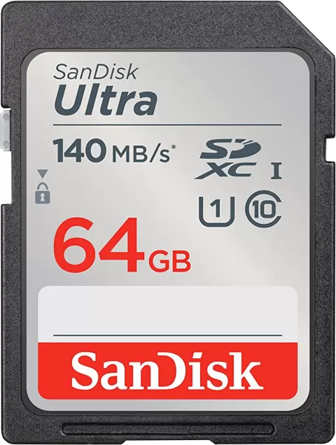 کارت حافظه سندیسک  Sandisk SDXC 64GB 140MB/S Ultra U1 Class 10