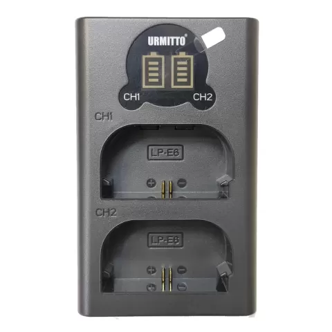 شارژر دوبل برند اورمیتو برای باتری dual fast charger LP-E6