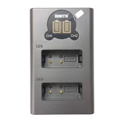 شارژر دوبل برند اورمیتو برای باتری dual fast charger LP-E17