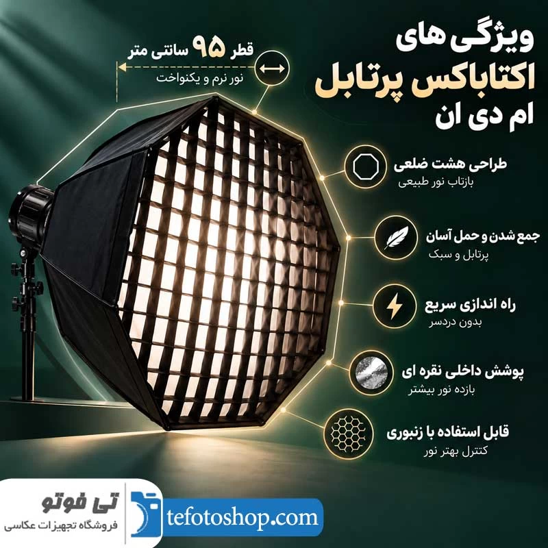 ویژگی های اکتاباکس پرتابل ام دی ان